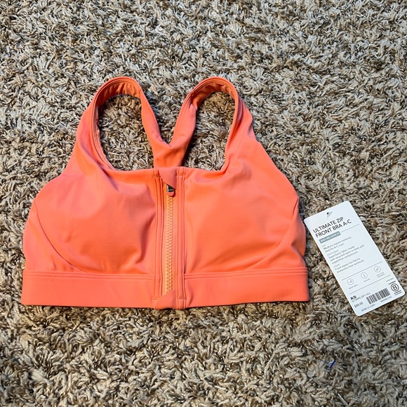 Athleta Ultimate Zip Front Bra A-C cup - Picture 2 of 5